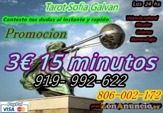 videncia Sofía Galván a 3 euros los 15 minutos